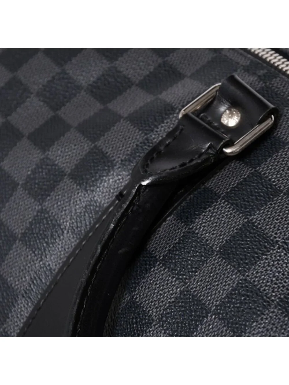 Louis Vuitton Keepall Bandouliere 55 Boston Bag Damier Graphite Black